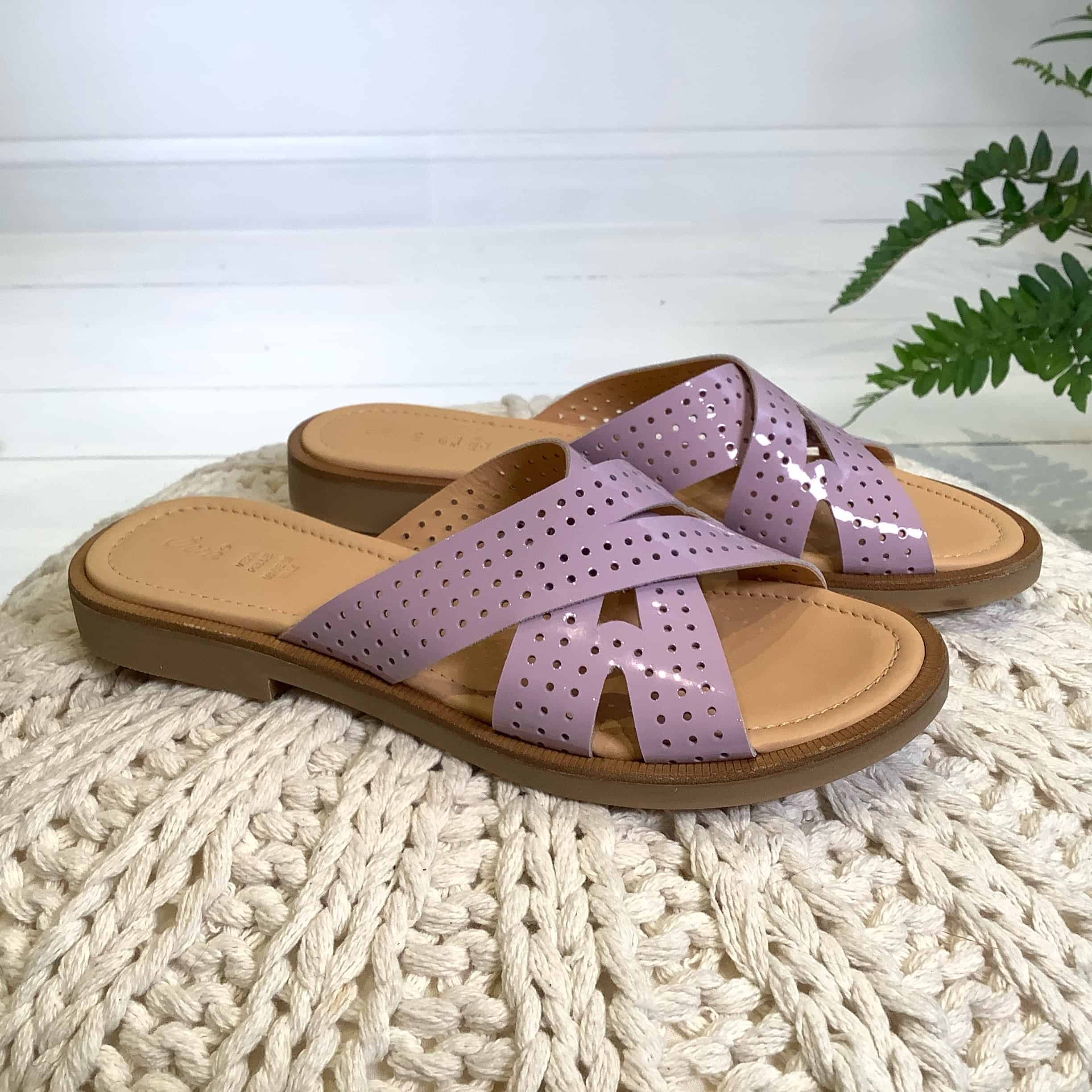 OCRA sandal punch vernice Lilla - Afbeelding 2