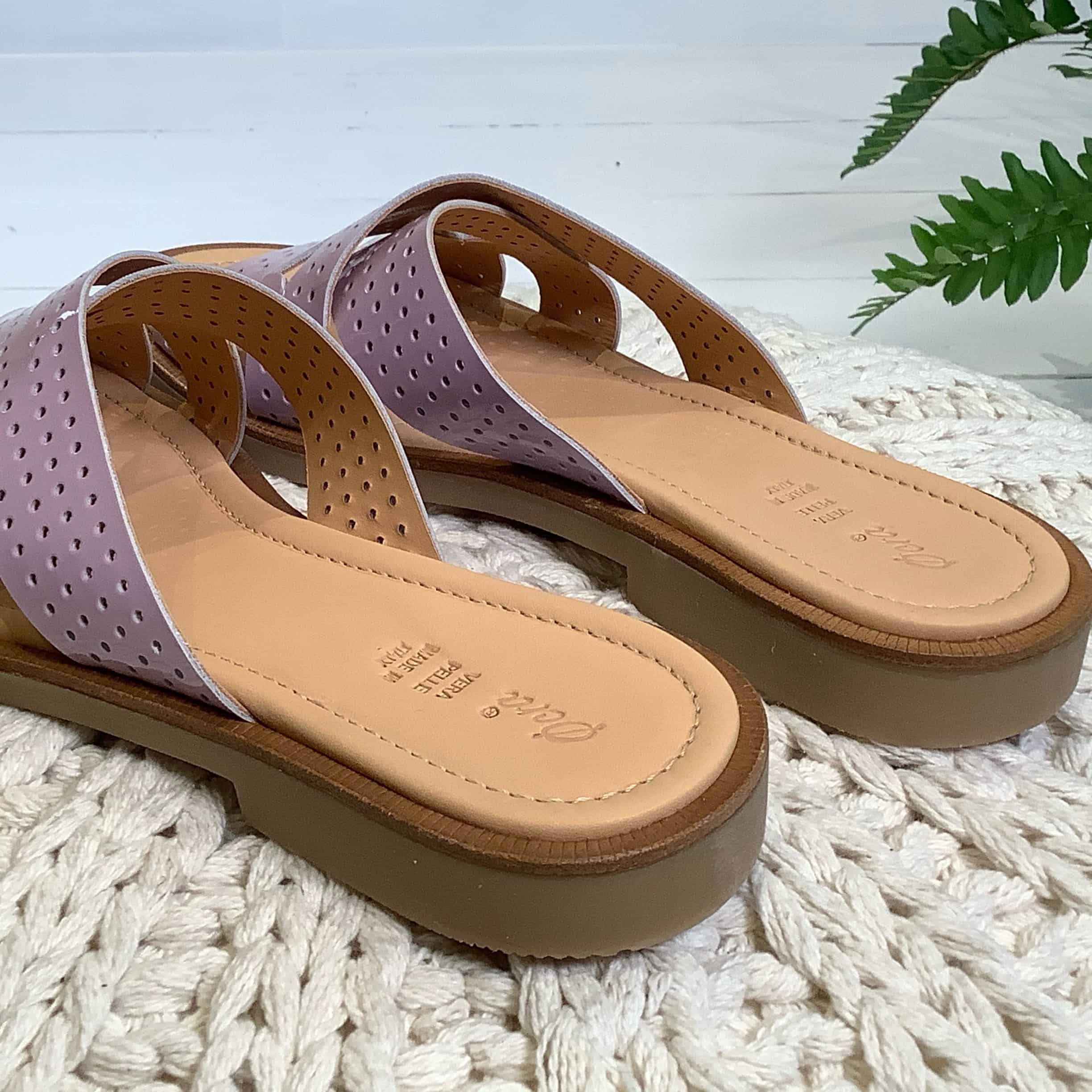 OCRA sandal punch vernice Lilla - Afbeelding 4