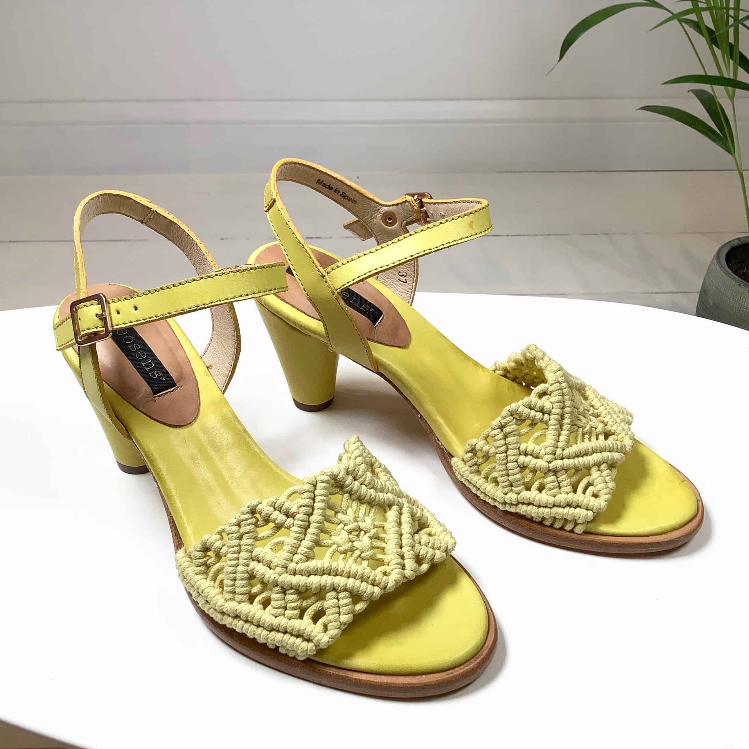 Neosens vlecht pump, yellow - Afbeelding 2