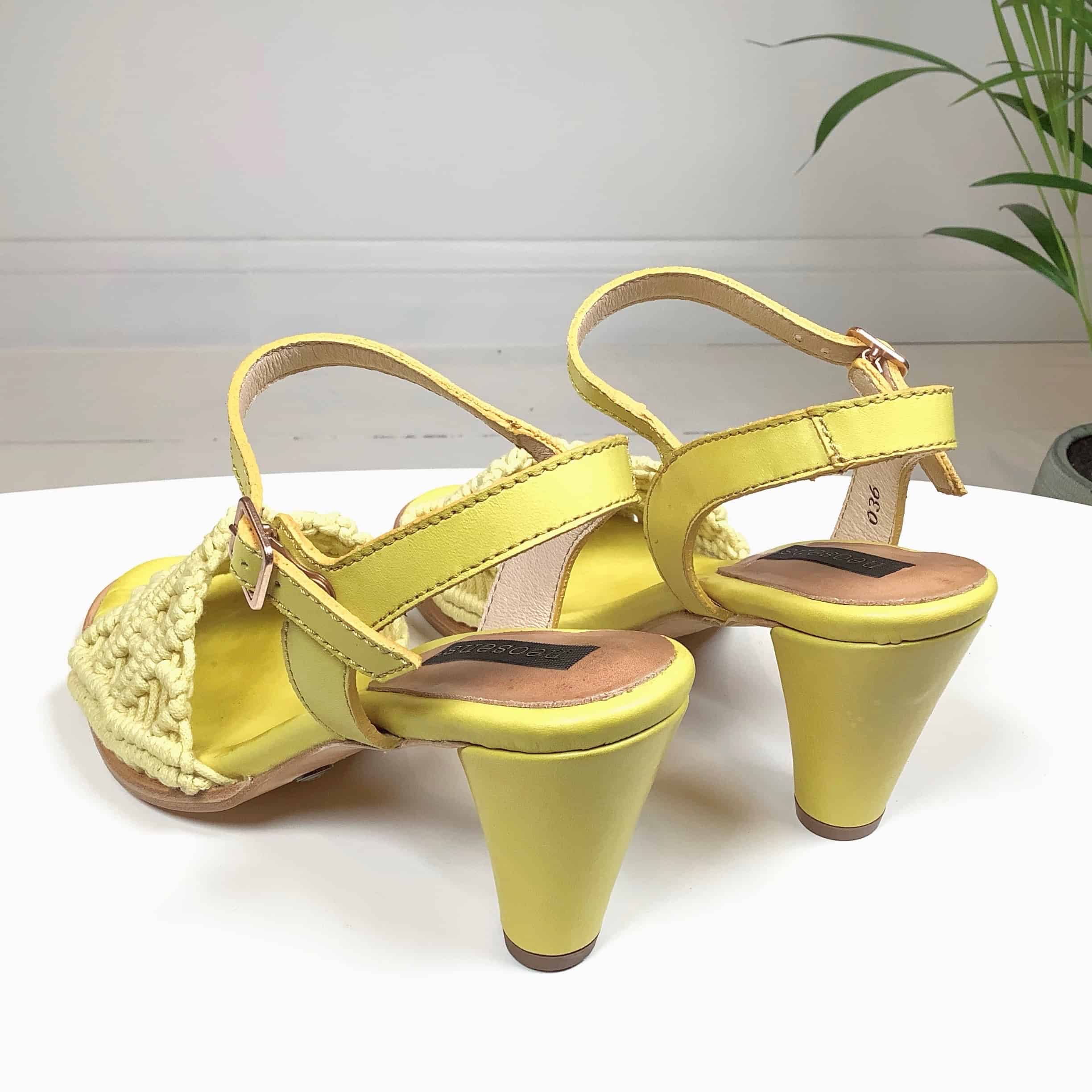 Neosens vlecht pump, yellow - Afbeelding 3