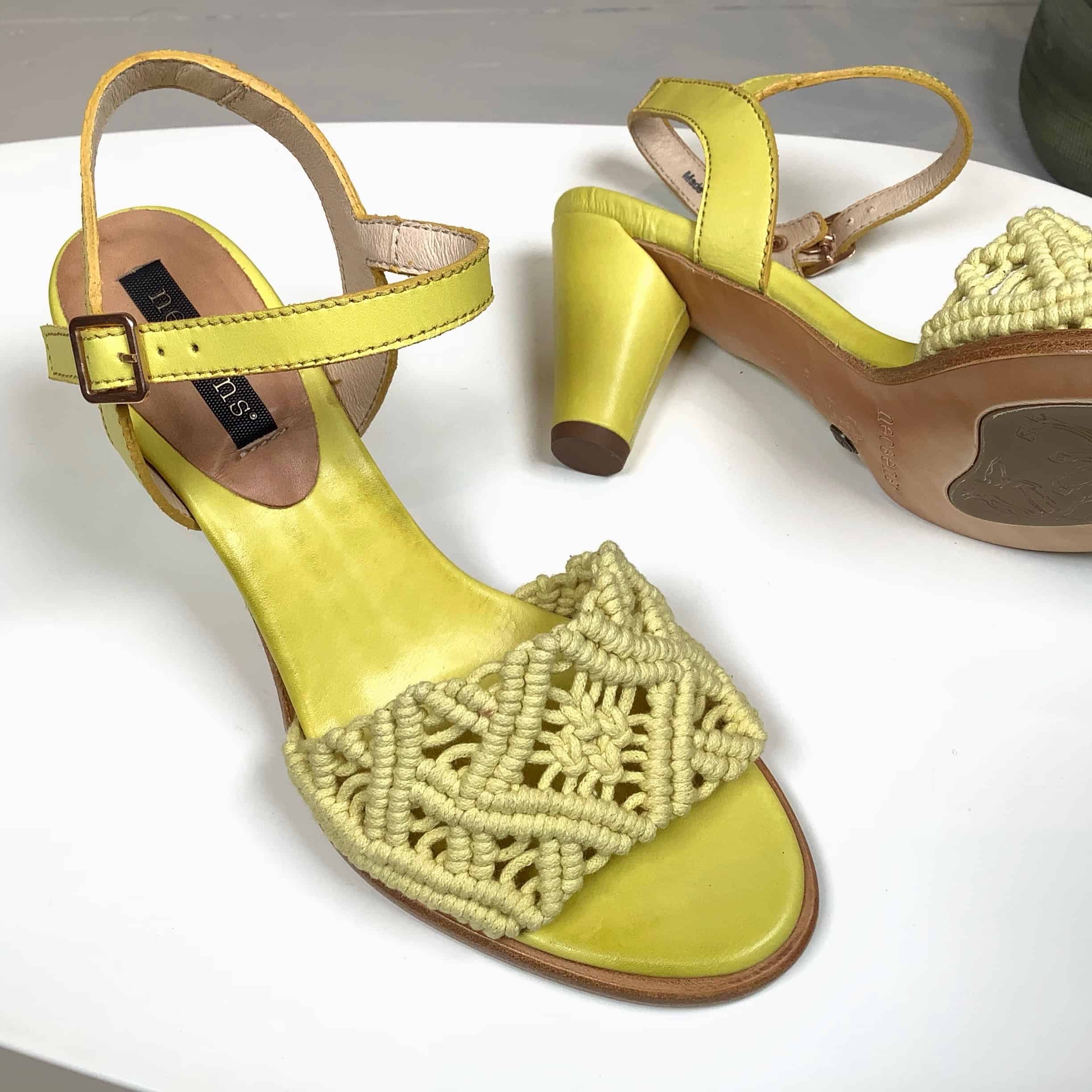 Neosens vlecht pump, yellow - Afbeelding 4