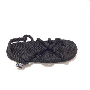 Nomadic State of Mind, Kyma rope sandal, black
