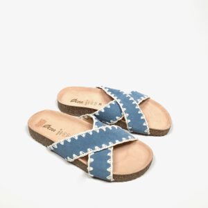 OCRA seude sandal, Atlantic blue