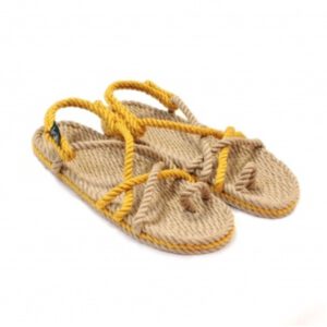Nomadic State of Mind, Toe Joe rope sandal, beige-gold