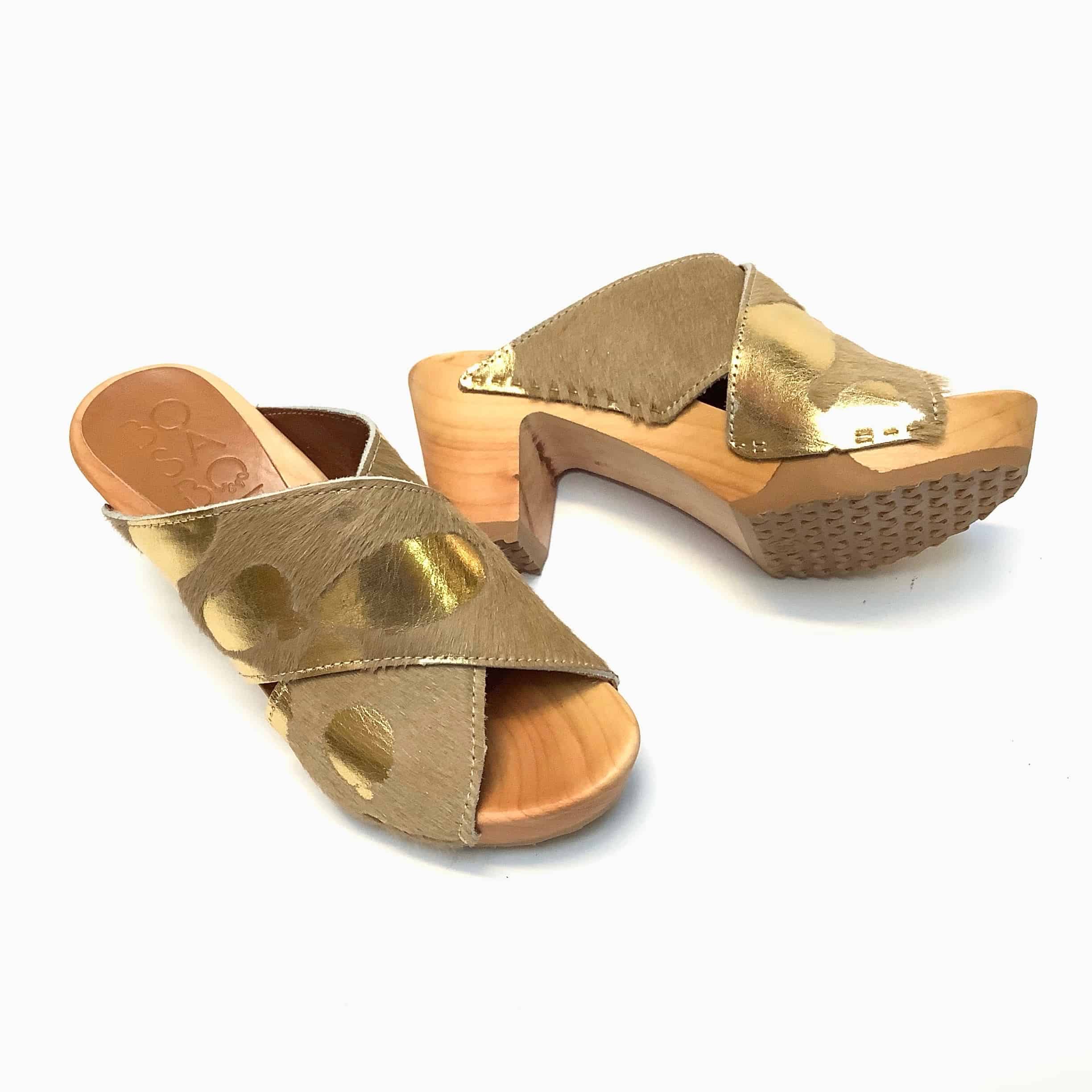 Bosabo cross band clog, Pony-Gold - Afbeelding 2