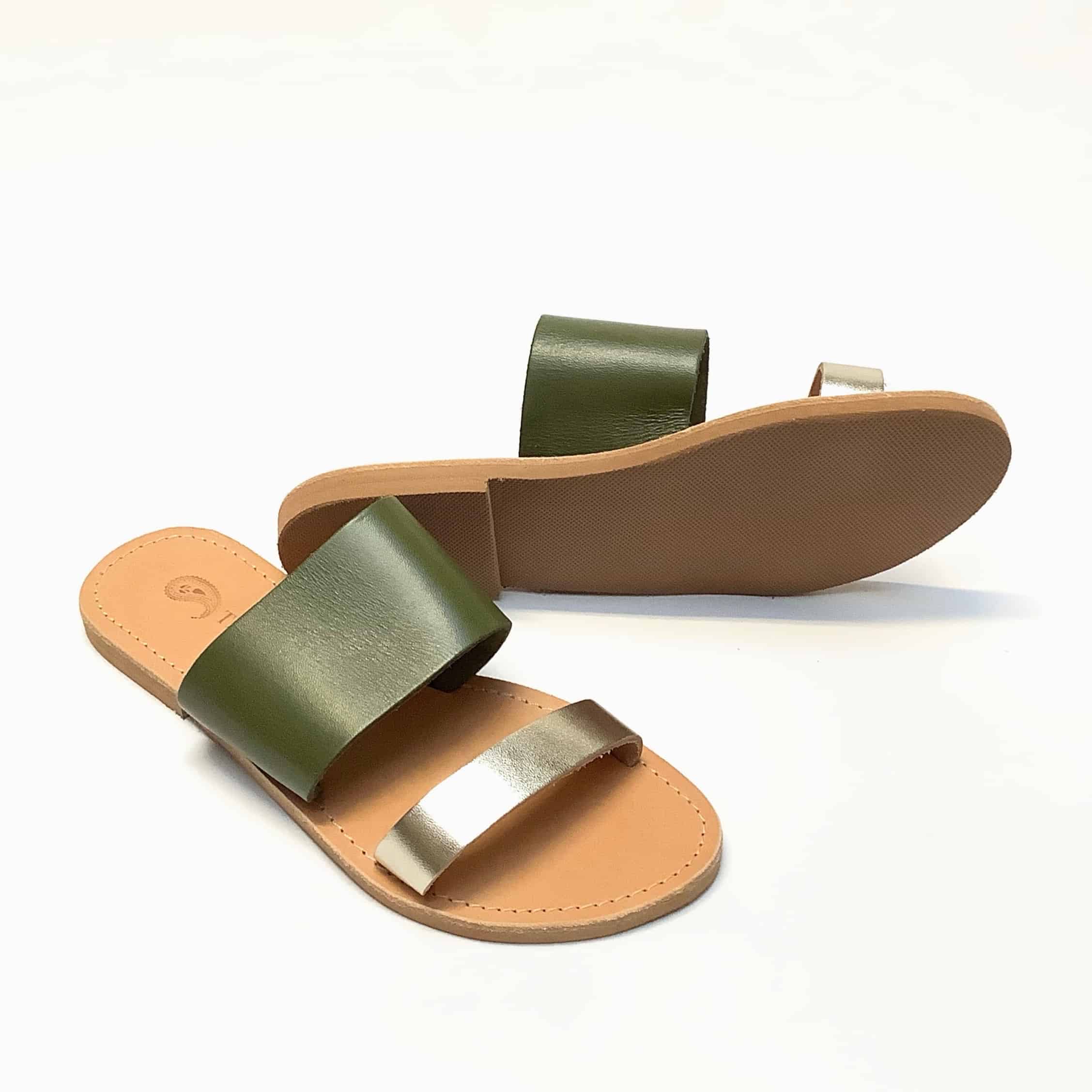 Théluto Charlotte sandal, Green-gold - Afbeelding 2