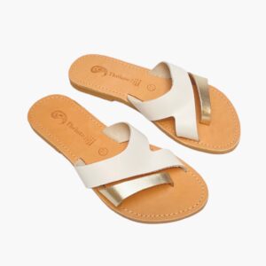 Théluto Camille sandal, White-gold
