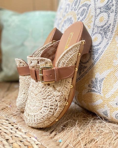 StringArt Clog Crochet, beige - Afbeelding 3