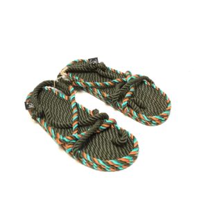 Nomadic State of Mind, Toe Joe rope sandal, Kaki-chrysina