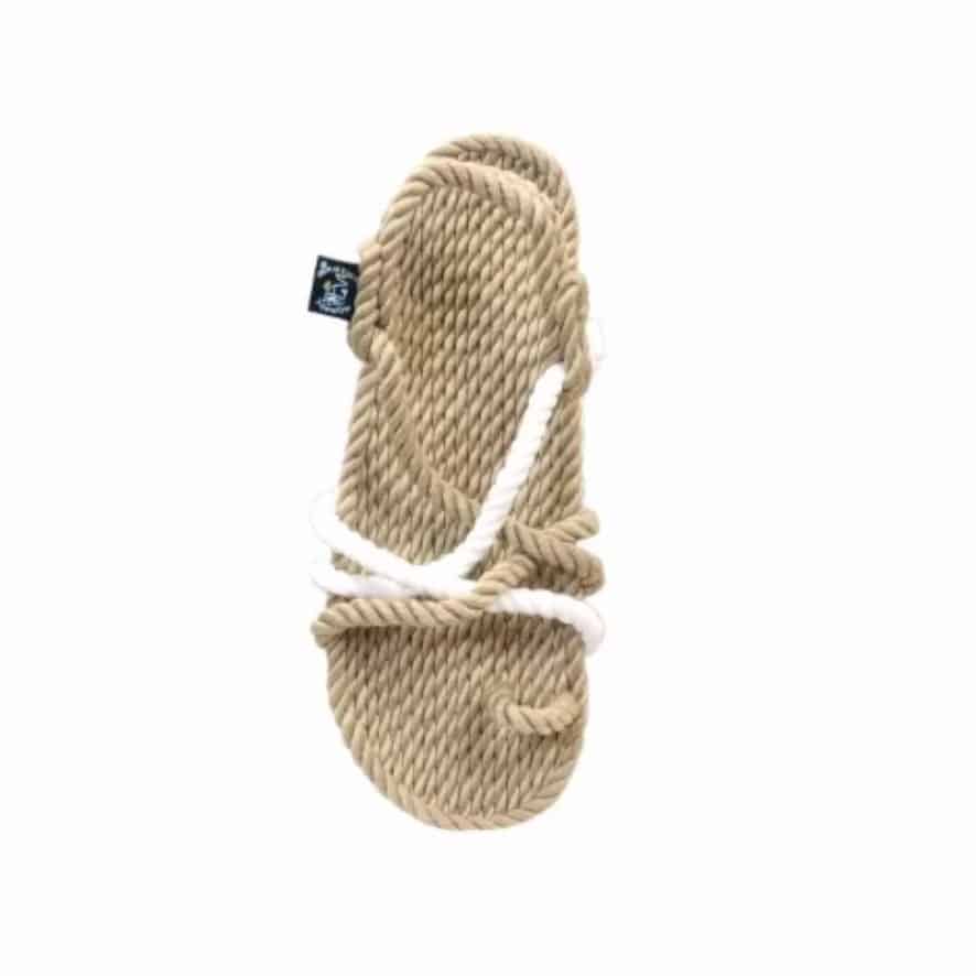 Nomadic State of Mind, Toe Joe rope sandal, Beige-white - Afbeelding 2