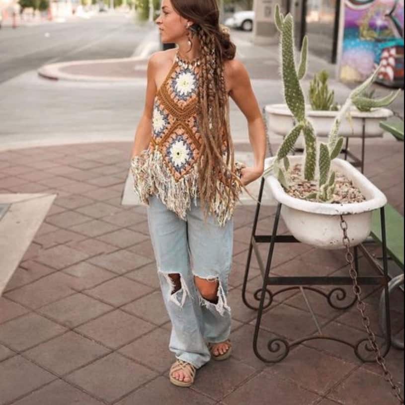 Nomadic State of Mind, Toe Joe rope sandal, Beige-white - Afbeelding 4