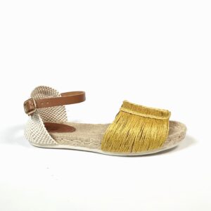 Suyute, cotton jute sandal, Yellow