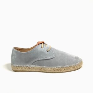 Espadrij Paysan velour Blue-glace