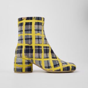 Camper Tea-pip ankle boot, wool yellow