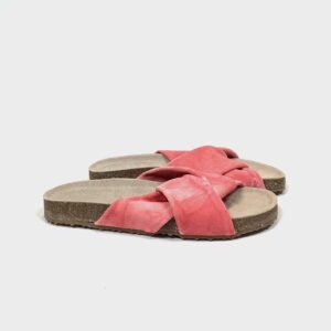 OCRA crossband sandal, washed Red