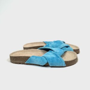 OCRA crossband sandal, washed Turqoise