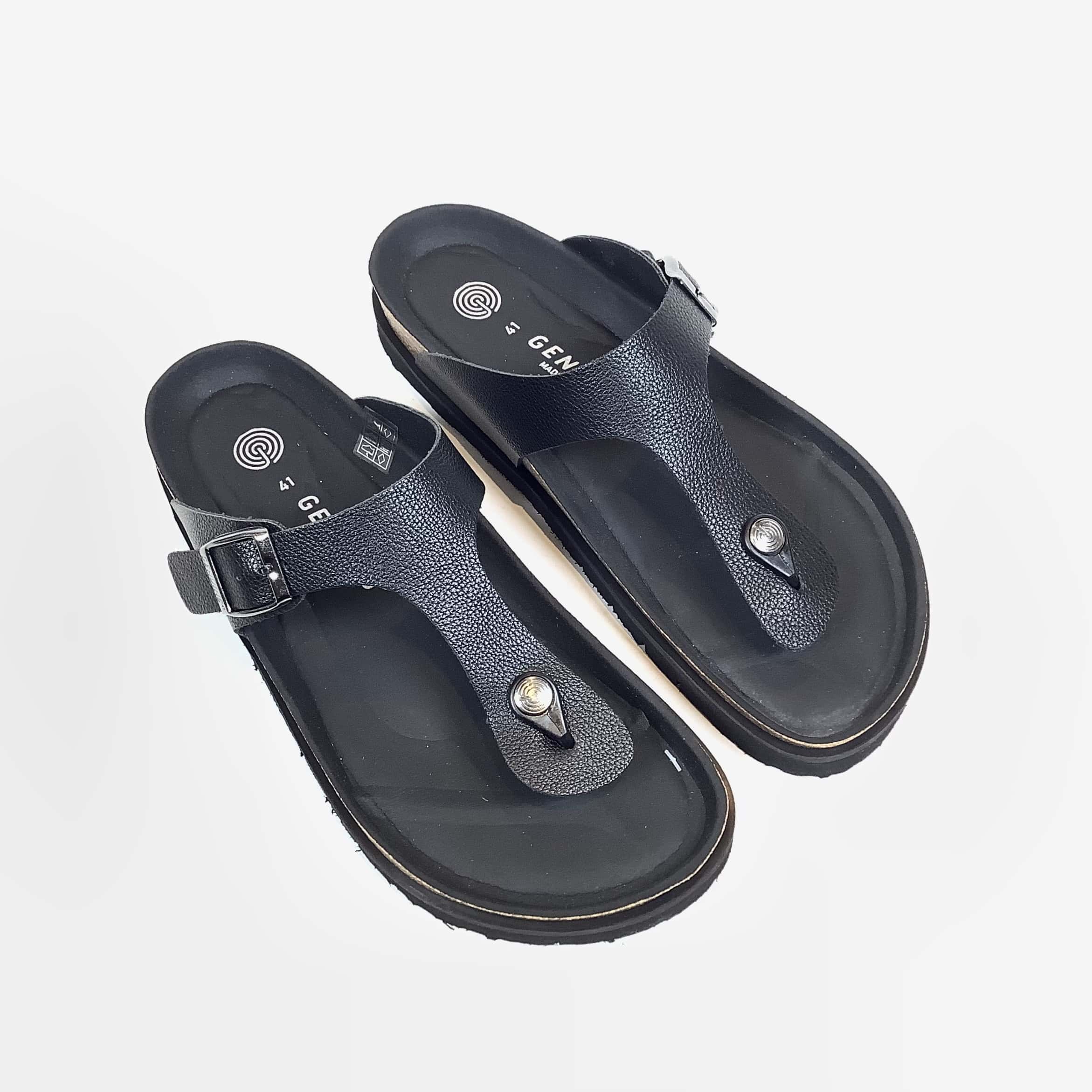 Genuins thong-sandal, Black - Afbeelding 2