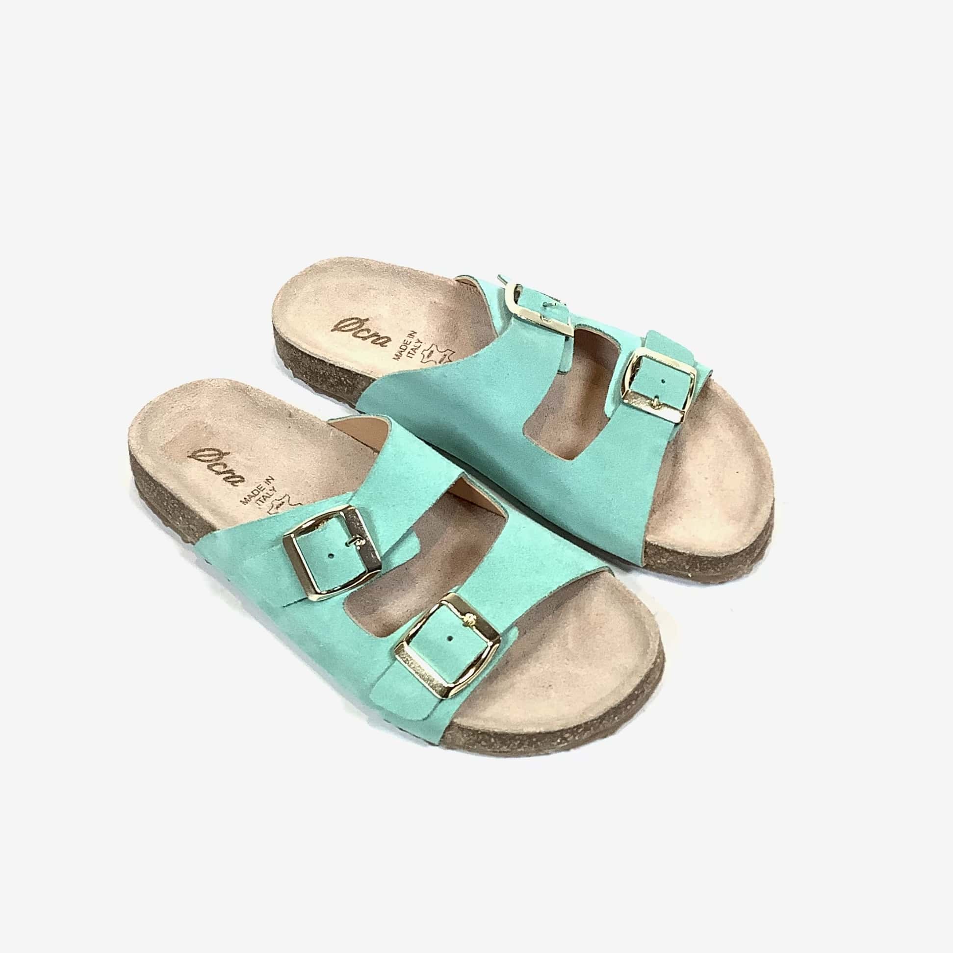 OCRA buckle sandal, washed Mint - Afbeelding 2