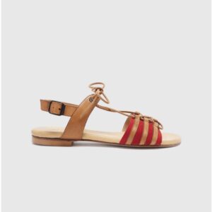 Beatriz Furest, Mut sandal, tan-red