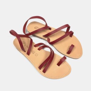 Théluto Agatha sandal, Rouge