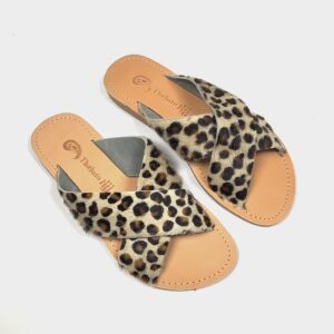 Théluto Gaelles step-in sandal, Leopard