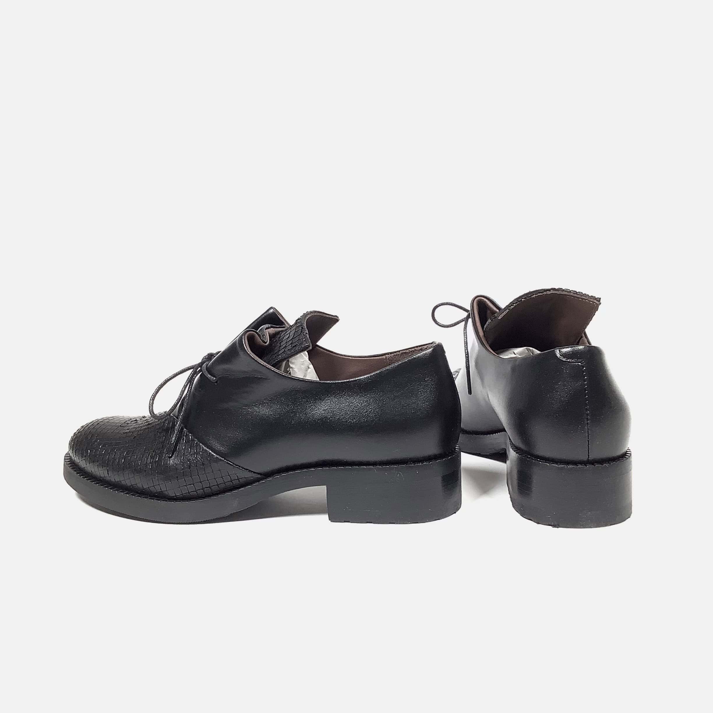 Le Bohémien one lace shoe, black-print - Afbeelding 3